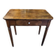 petit bureau table en noyer avec un tiroir de chaque cote du xix ème siecle
