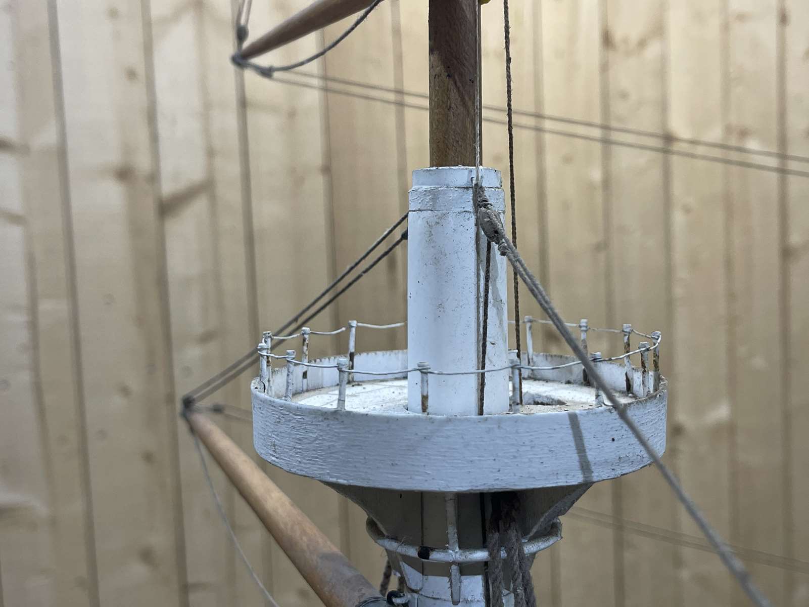 Model representing a battleship of the late nineteenth century