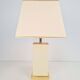 Vintage Brass and Cream Table Lamp from Maison Charles, 1970s