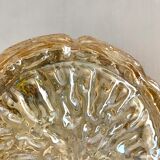 Vintage amber glass ceiling lamp