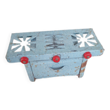Miniature metal gas stove, (toy from the 1950s)