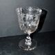 Verre gobelet ancien souvenir gravé à la roue et prénom Adolphe