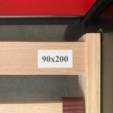 Double bed postmodern German vintage profile system by Elmar Flötotto for Flötotto.