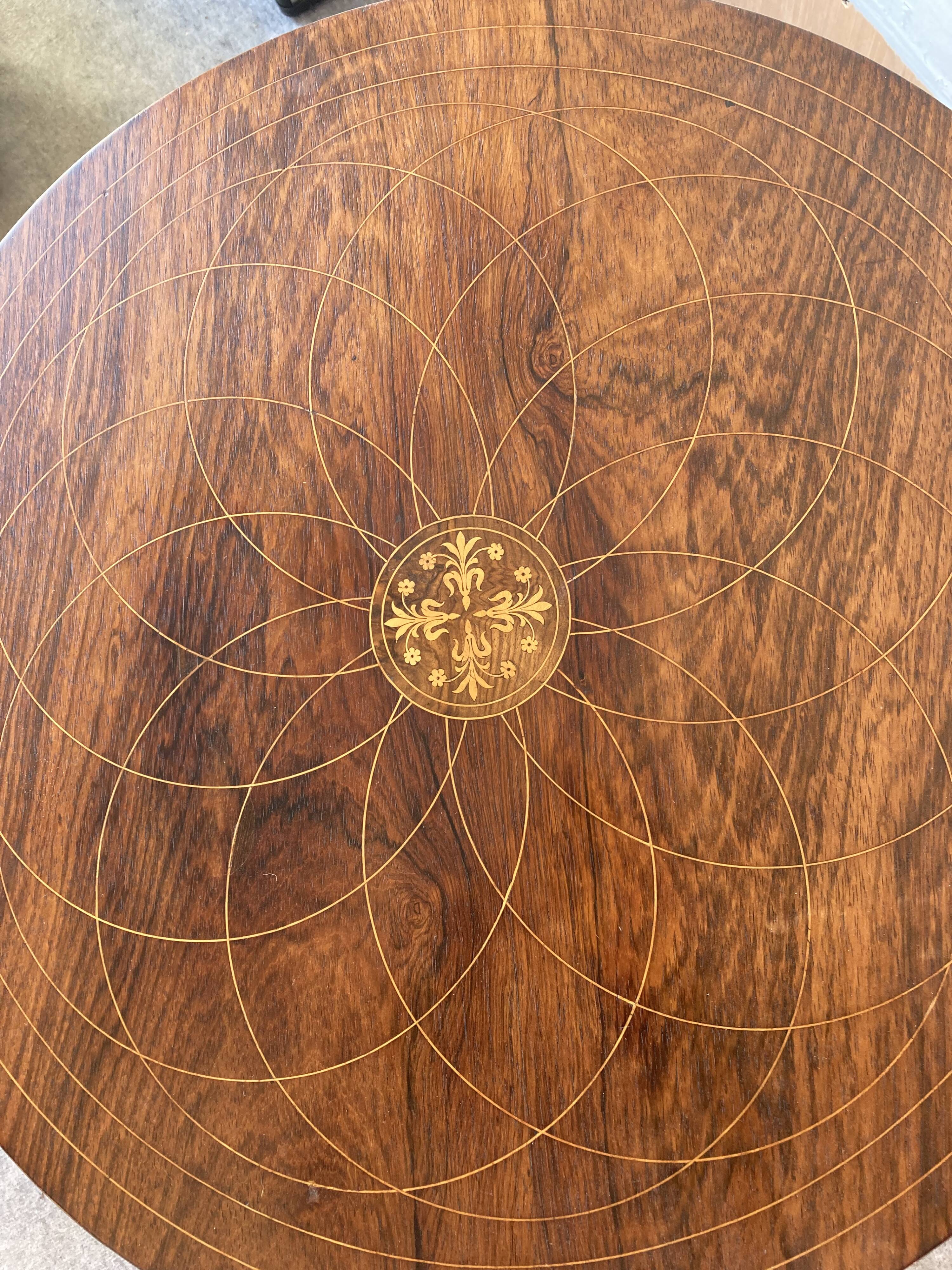 Charles X period pedestal table.