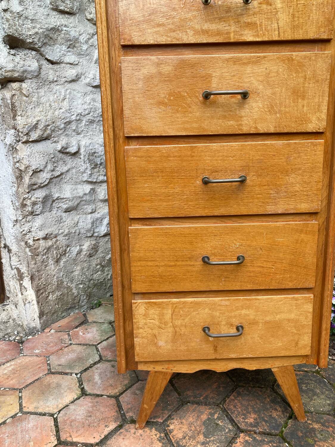 Commode pieds compas vintage