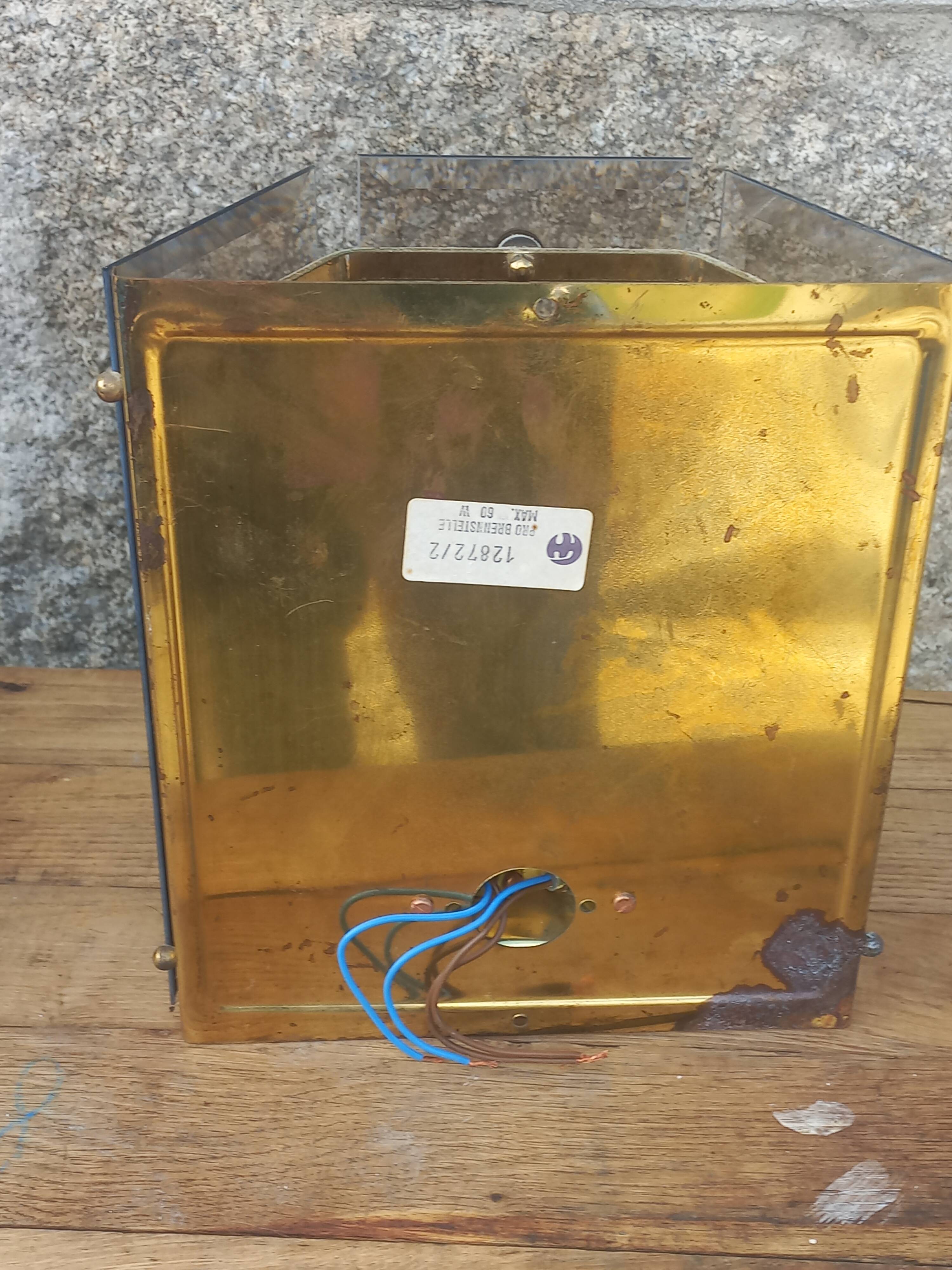 Pair of Pro Brennstelle designer wall lights from the 70s