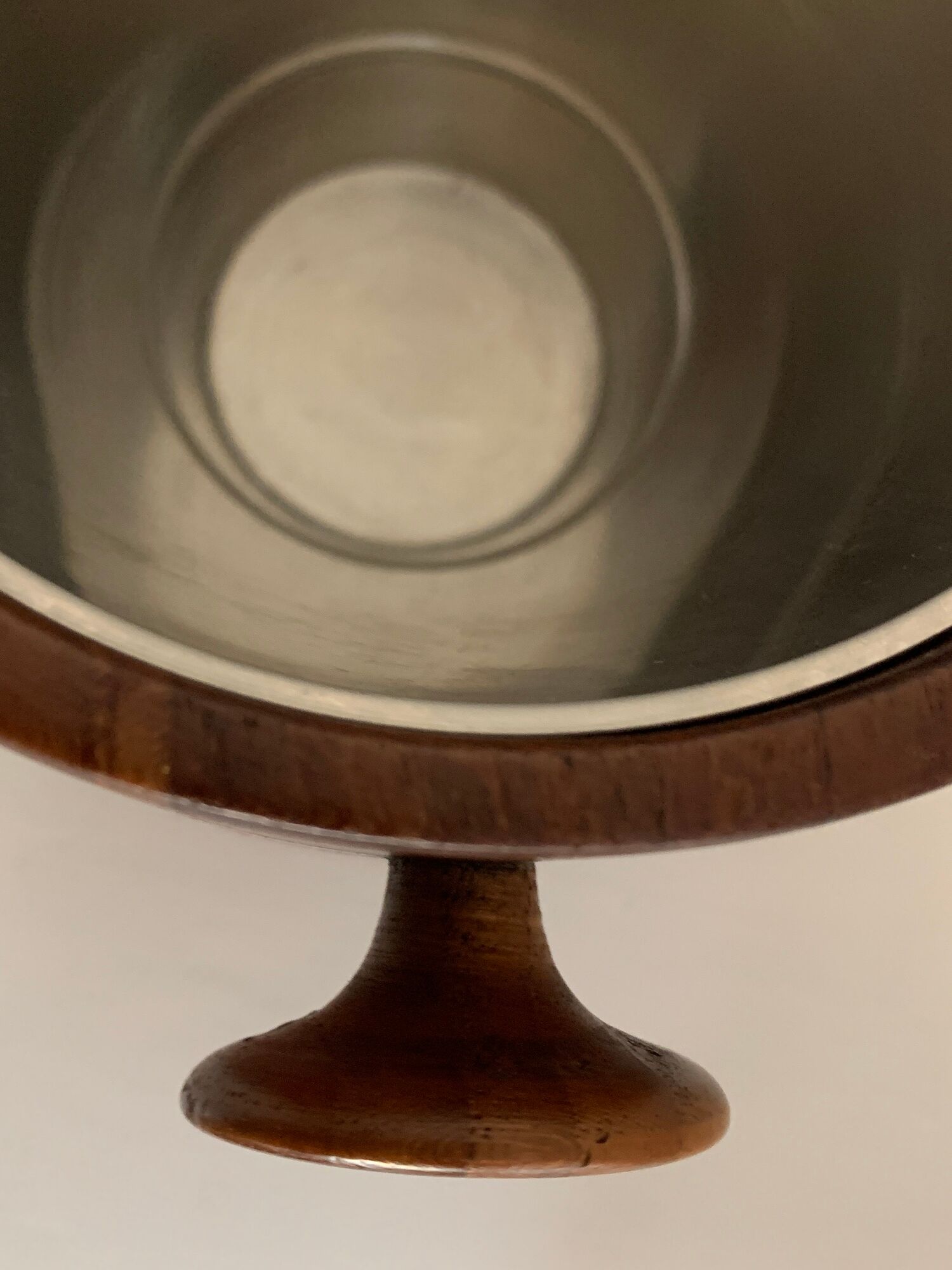 Scandinavian ice bucket in MCM Denmark teak and its ice claws