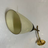 Italian Glass Brass Sconces in the Style of Stilnovo 1960’s