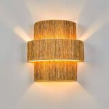 Raffia wall light - Triple
