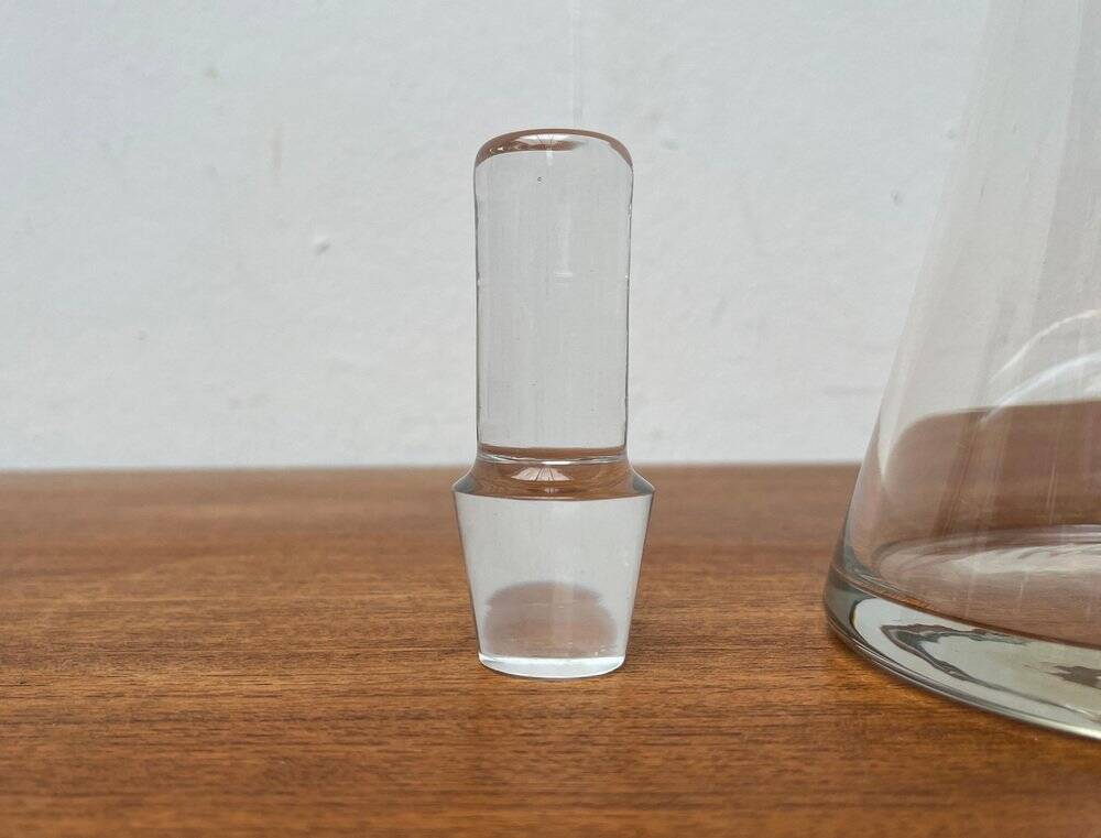 German glass carafe from Christinenhütte