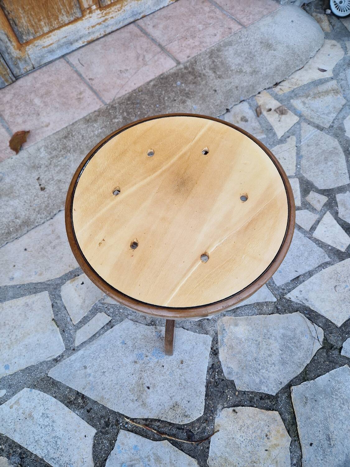 Art Deco tripod piano stool