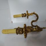 Wall lamp style Louis XV in bronze