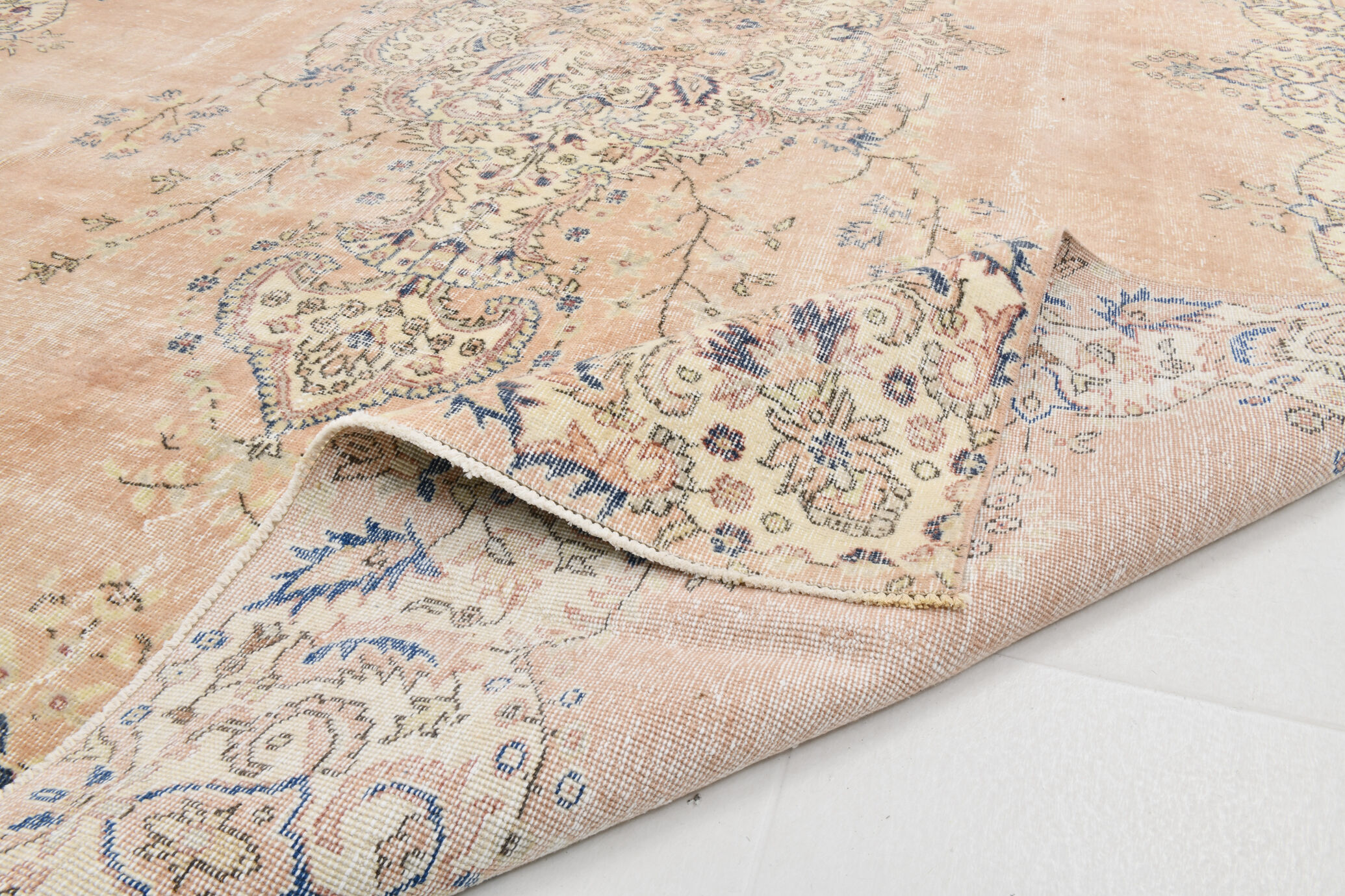 Handmade antique classic rug 361x260cm