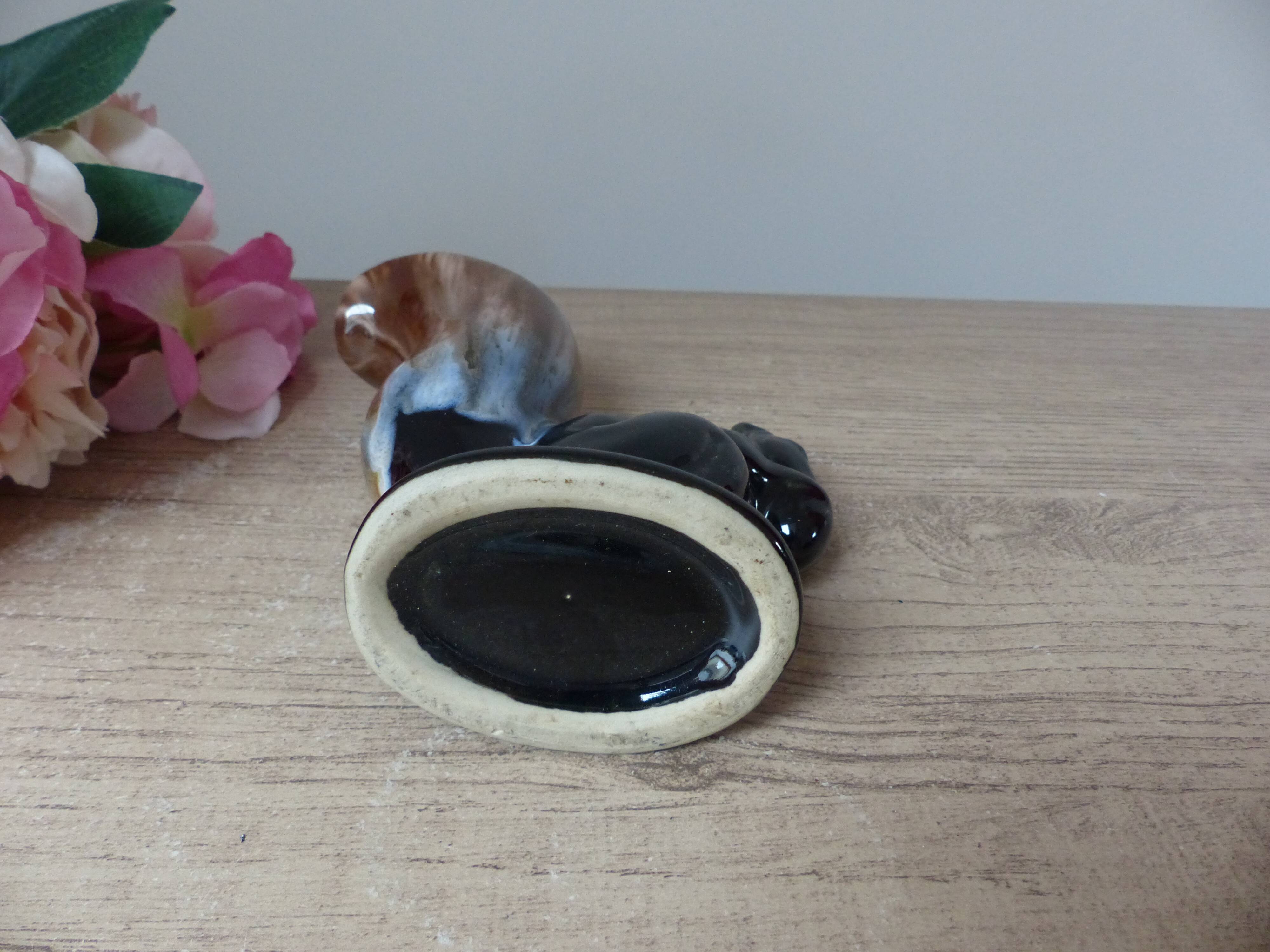Vintage squirrel vase in flamed stoneware – 1960 - 1970
