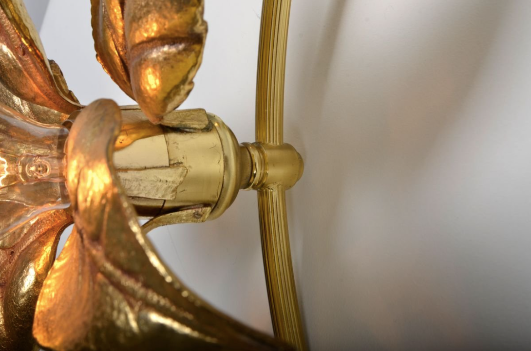 Willy Daro double wall sconce 1970