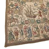 Vintage Rosel Wall Tapestry With Medieval Decor, 1950s
