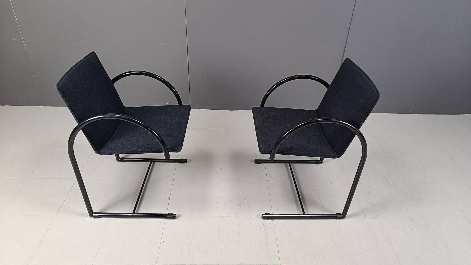 Vintage cirkel chairs by Metaform, 1980s, set of 6