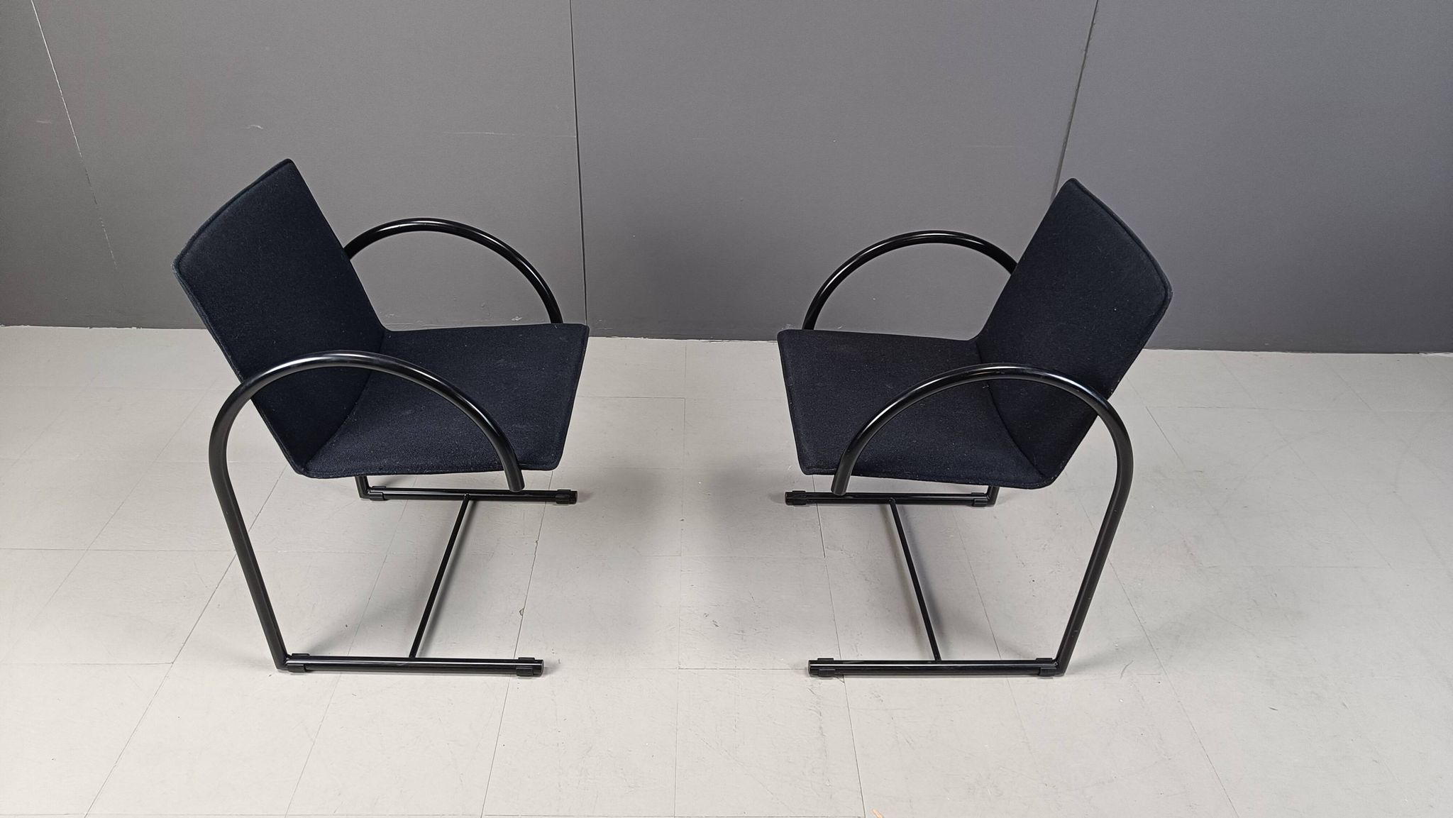 Chaises circulaires vintage par Metaform, années 1980, ensemble de 6