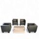 4 x Black Leather Poltrona Frau Moji Armchairs / sofa by Shigeru Uchida