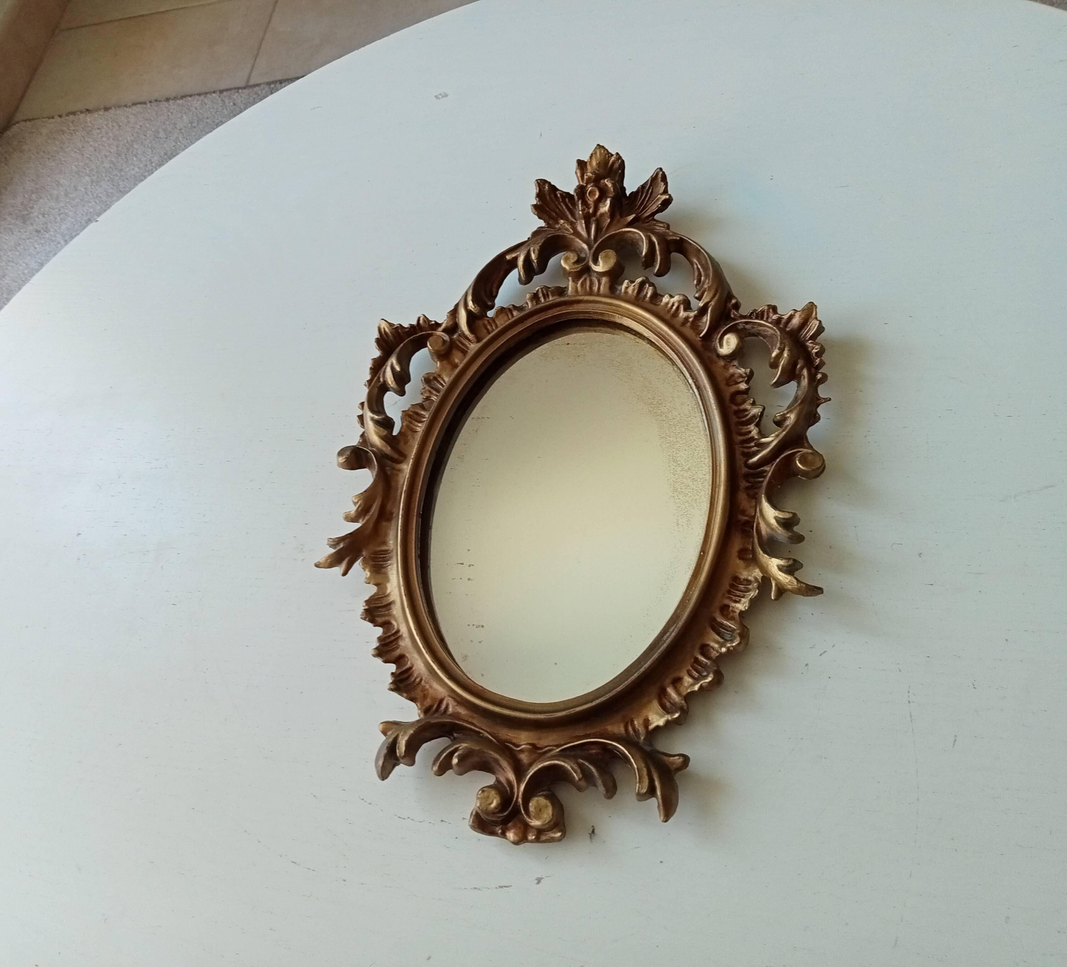 Vintage Italian baroque mirror 1950s 29.5*20