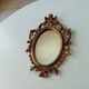 Vintage Italian baroque mirror 1950s 29.5*20