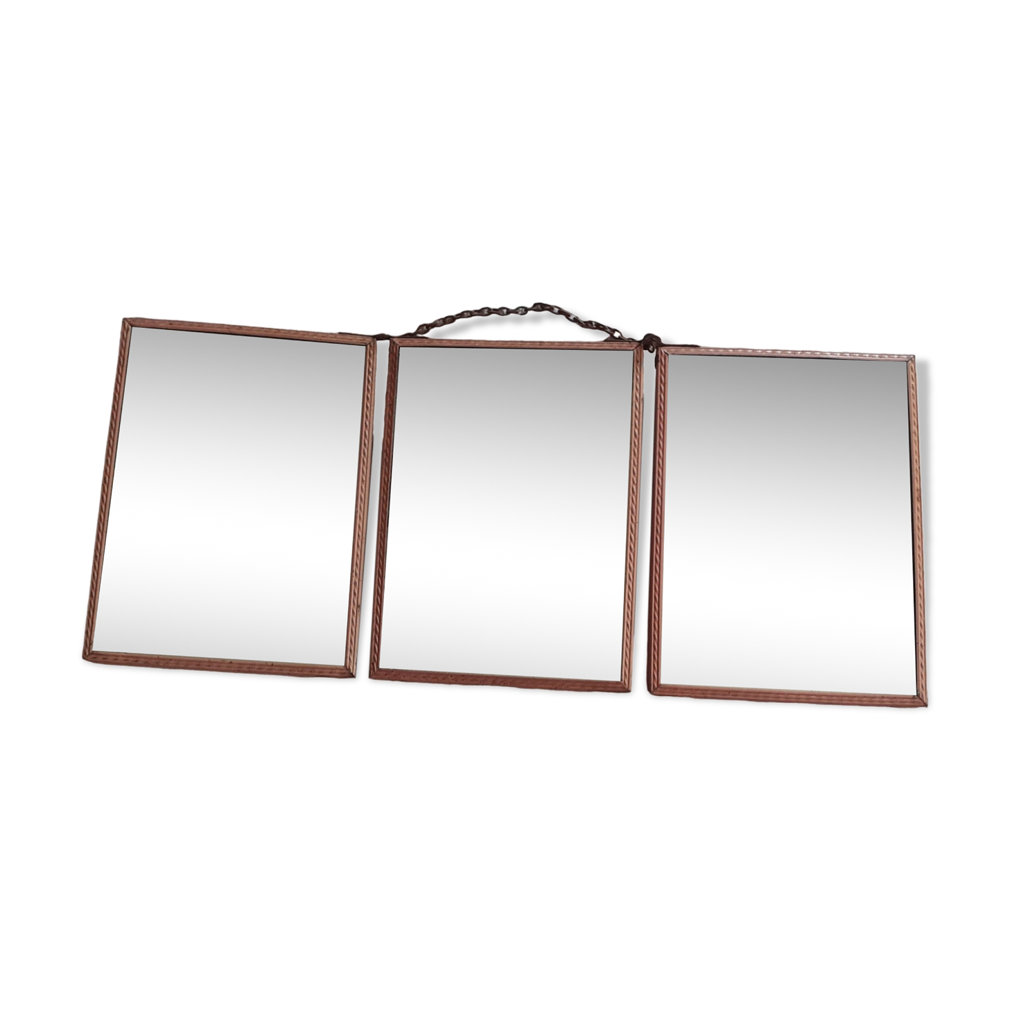 Triptych barber mirrors 30s