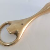Modernist solid brass bottle opener by Carl Auböck