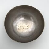 Antique ISLAMIC BOWL in tinned BRASS with engraved decoration and colored patterns