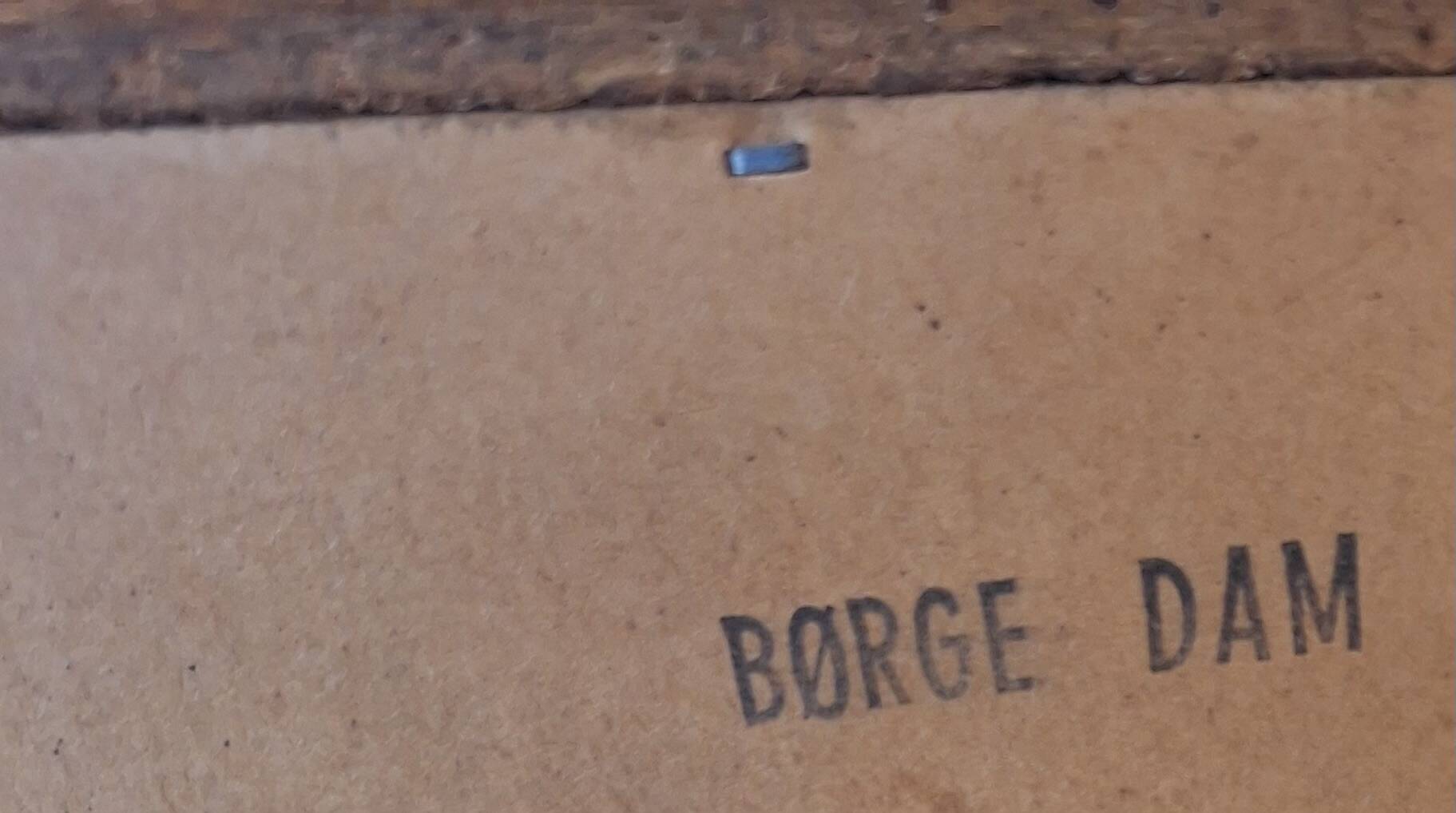 Danish teak chest of 7 drawers by Borge Dam, 1960s