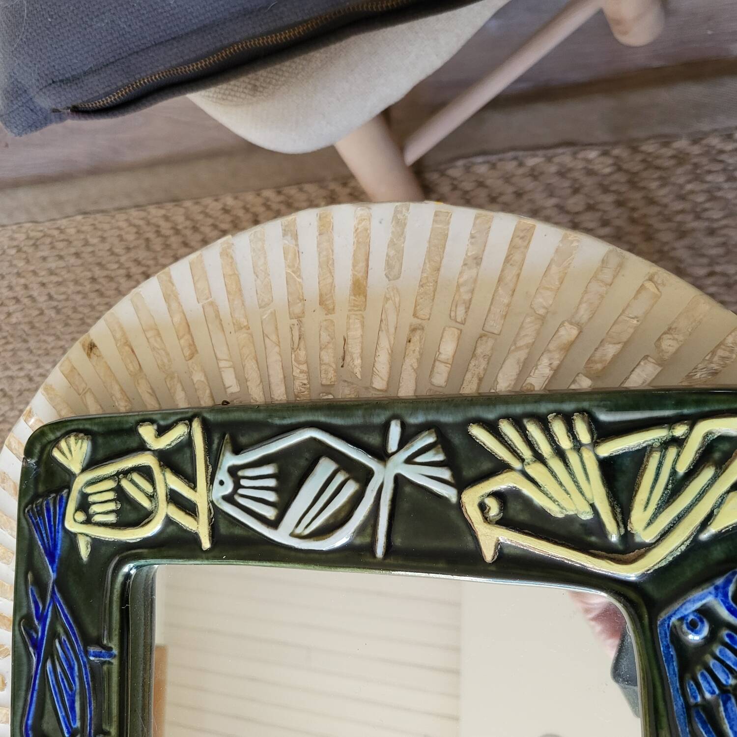 Lisa Larson Harlequin Series 3 Ceramic Mirror