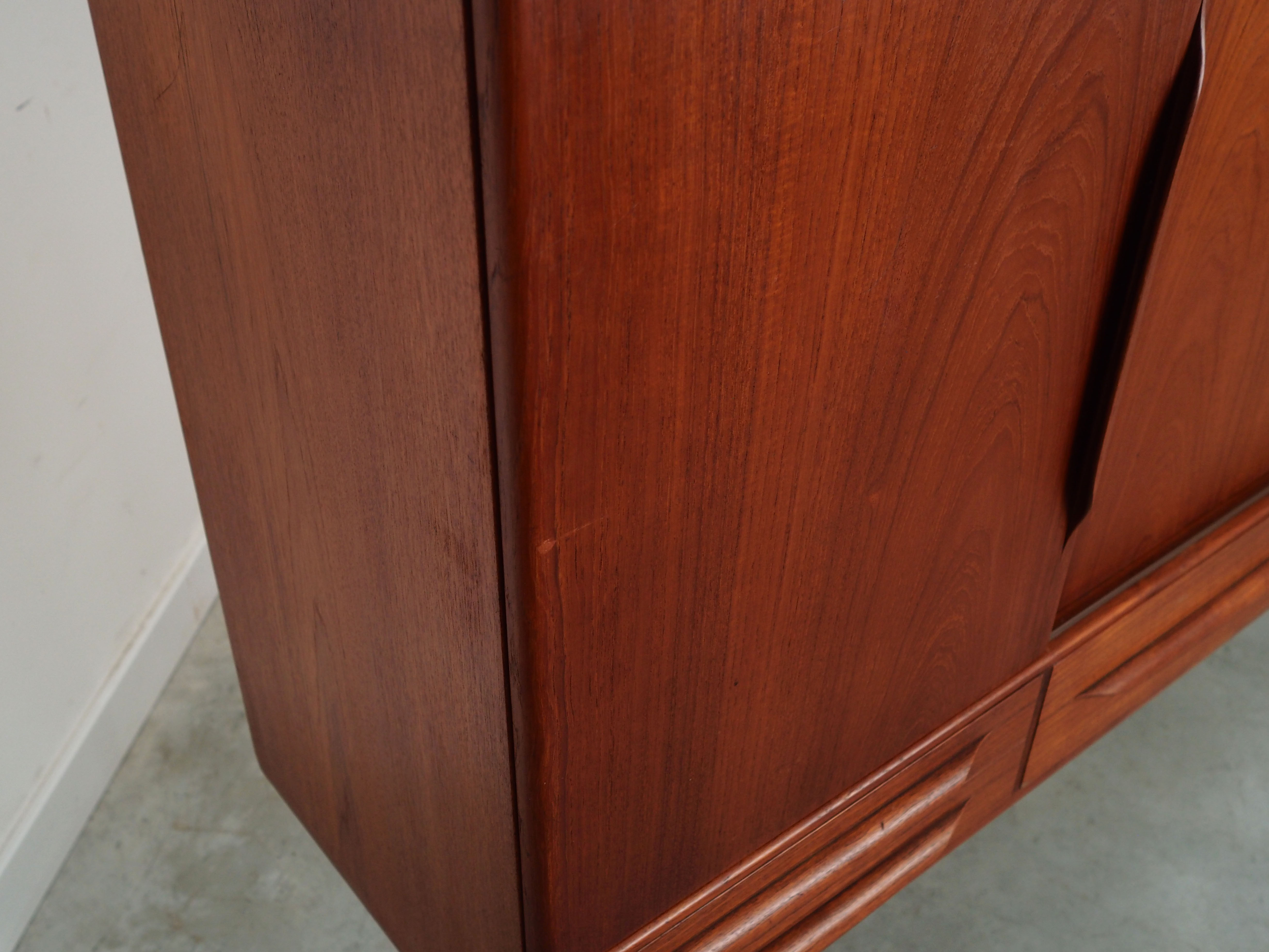 Teak highboard, Danish design, 1960s, designer: Johannes Andersen