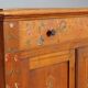 Buffet d’angle ancien en bois de cerisier avec tiroirs, Italie, XIXe siècle