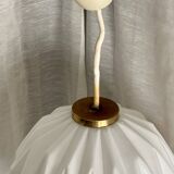 Vintage 1950s Bauhaus style modernist globe pendant light