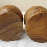 6 wooden egg cups