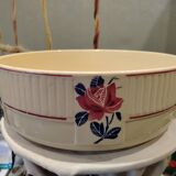Antique Badonviller Floral Porcelain Dish, 20th Century Collection