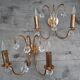 Pair of 1970's Boulanger gilt wall sconces