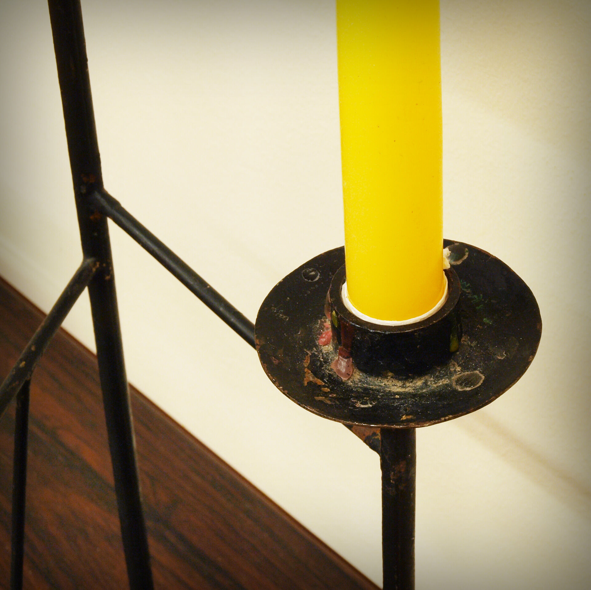 XXL steel brutalist chandelier, 1960s