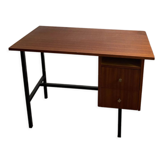 Vintage wood and metal desk 60s
