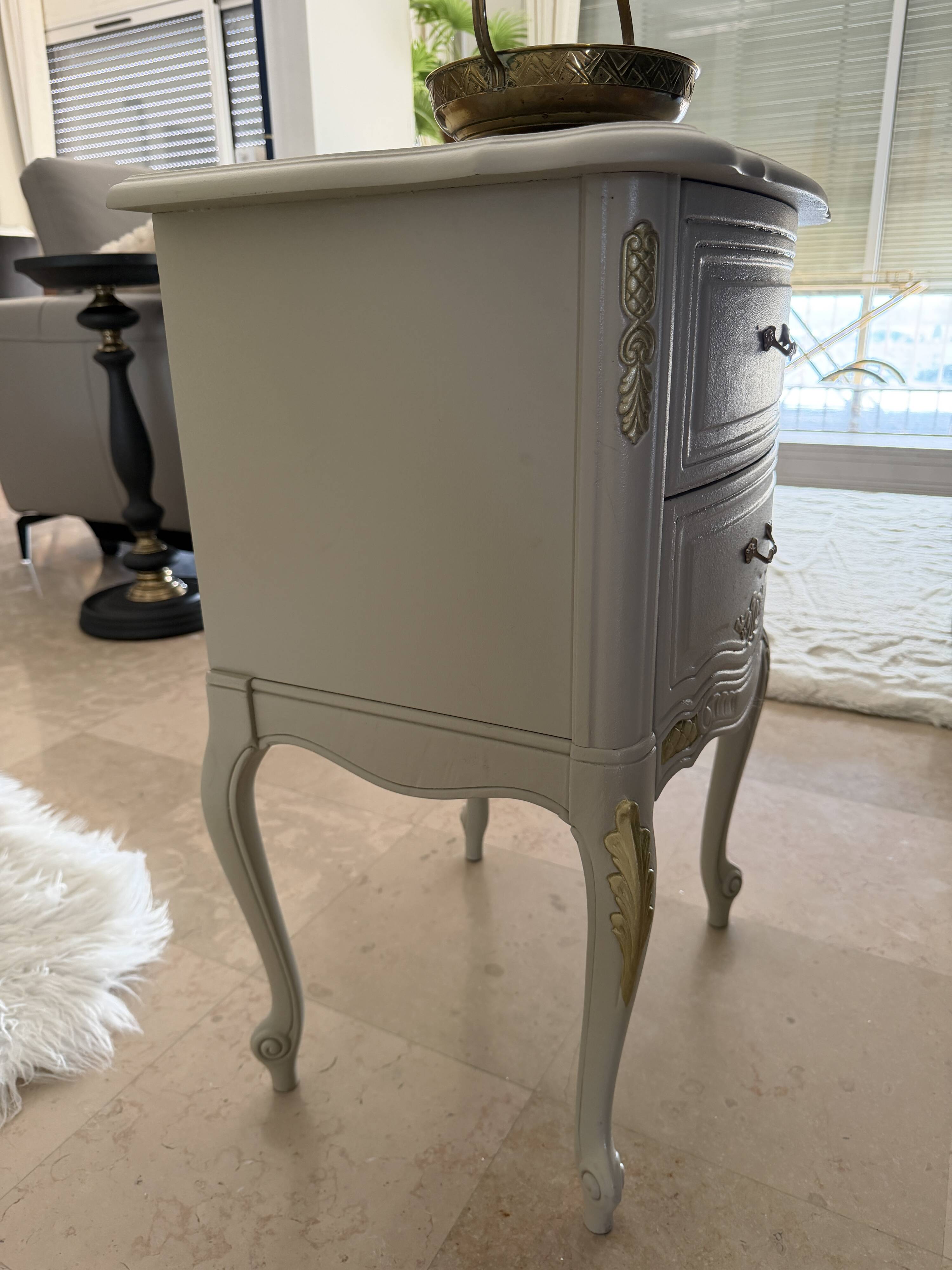 Renovated Louis XV style bedside tables - Elegance & character