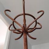 Parrot coat rack in turned wood