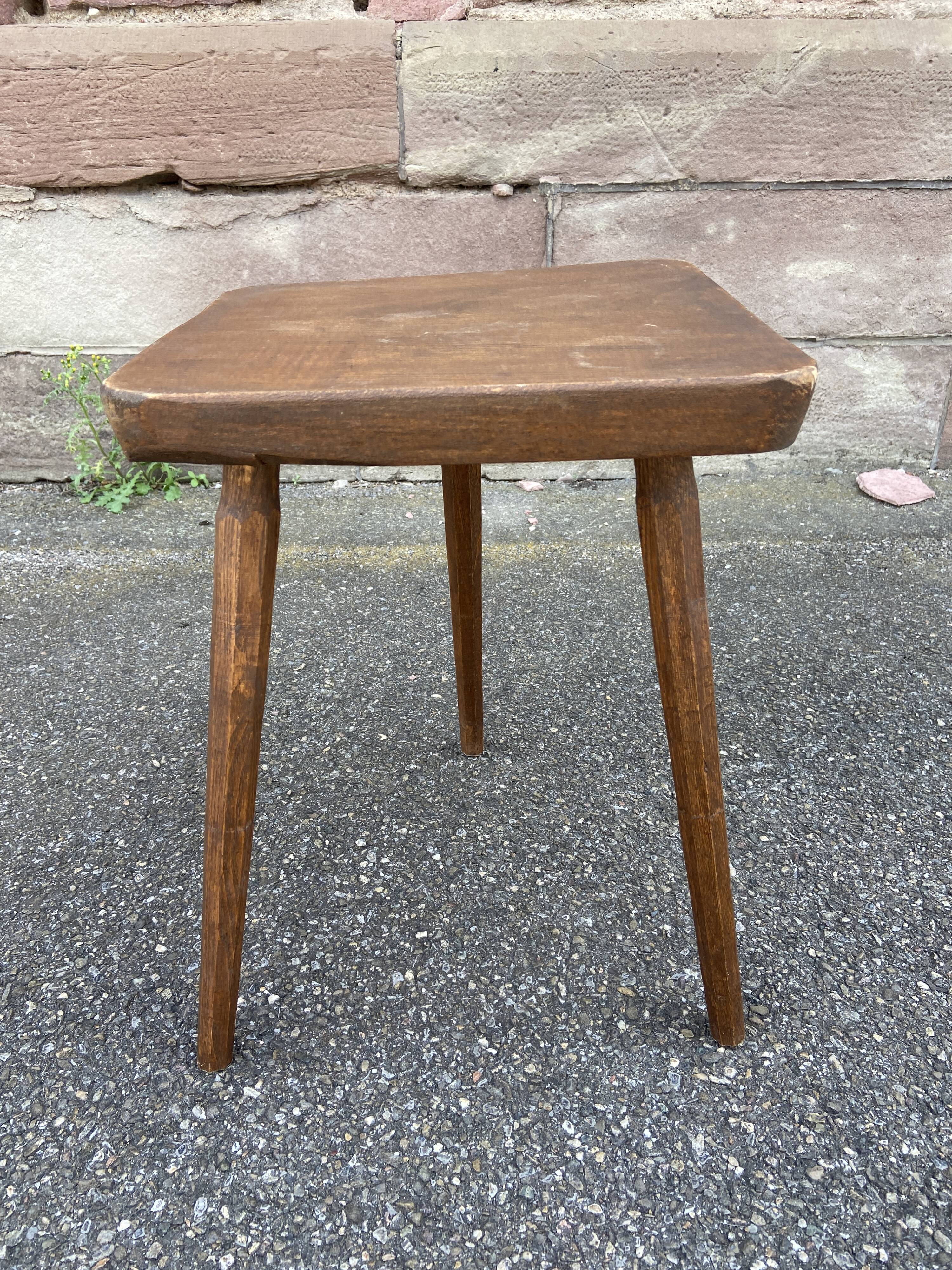 Stool farm fir wood tripod vintage