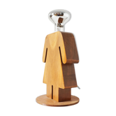 Vintage wooden lamp silhouette