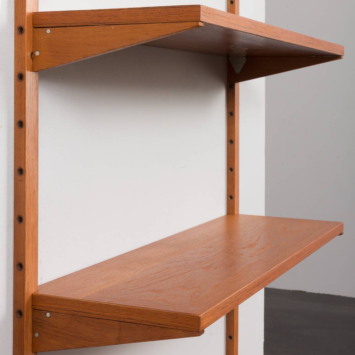 Preben Sorensen Danish teak mid century shelves by PS system Randers, 1960s