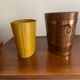 Oak and brass ice bucket Geraud Laffite Meilleur Ouvrier de France 1933