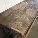 vintage industrial workbench / sidetable / work table