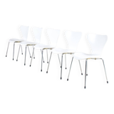 1980s Set of 5 “Butterfly” chairs by Arne Jacobsen for Fritz Hansen, Denmar