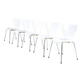 Set of 5 1980s "Butterfly" chairs by Arne Jacobsen for Fritz Hansen, Denmark