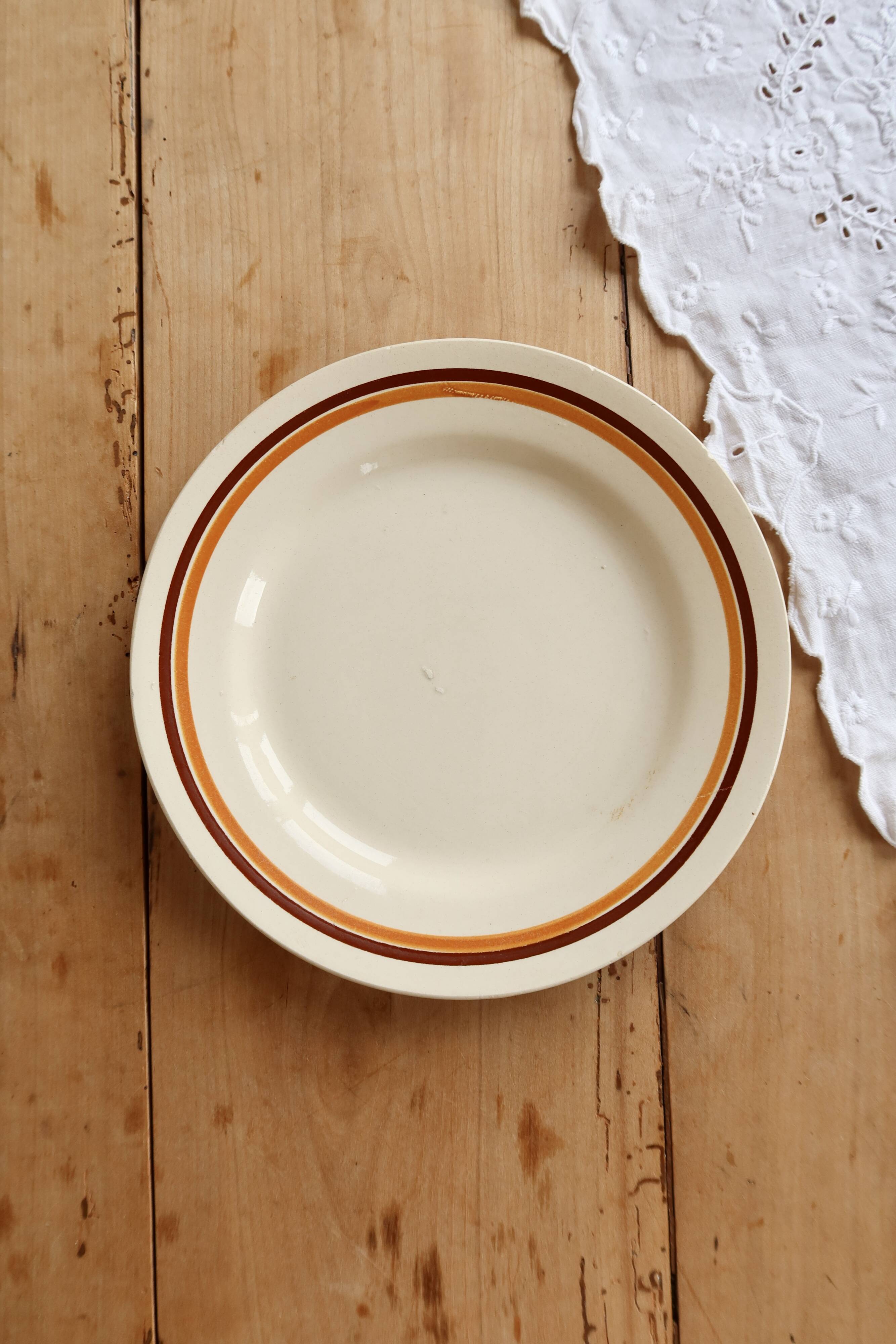 Vintage plate from Moulin des Loups Saint-Amand, Pasteur model.