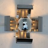 Vintage wall lamp INOX year 70