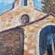 Toile peinture provençale vintage